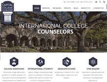 Tablet Screenshot of capitalcollegeconsulting.com